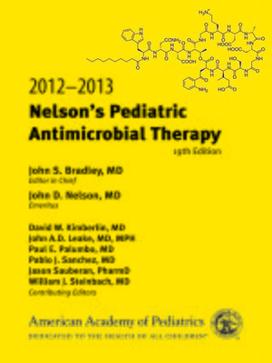 cover image of 2012-2013 Nelson's Pediatric Antimicrobial Therapy